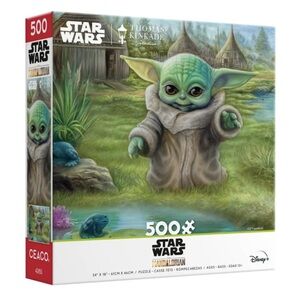 Disney Star Wars Mandalorian: Child's Play 550 Piece Puzzle Thomas Kinkade Ceaco
